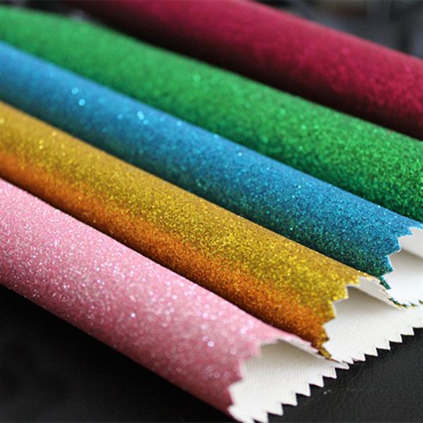 glitter PU leather